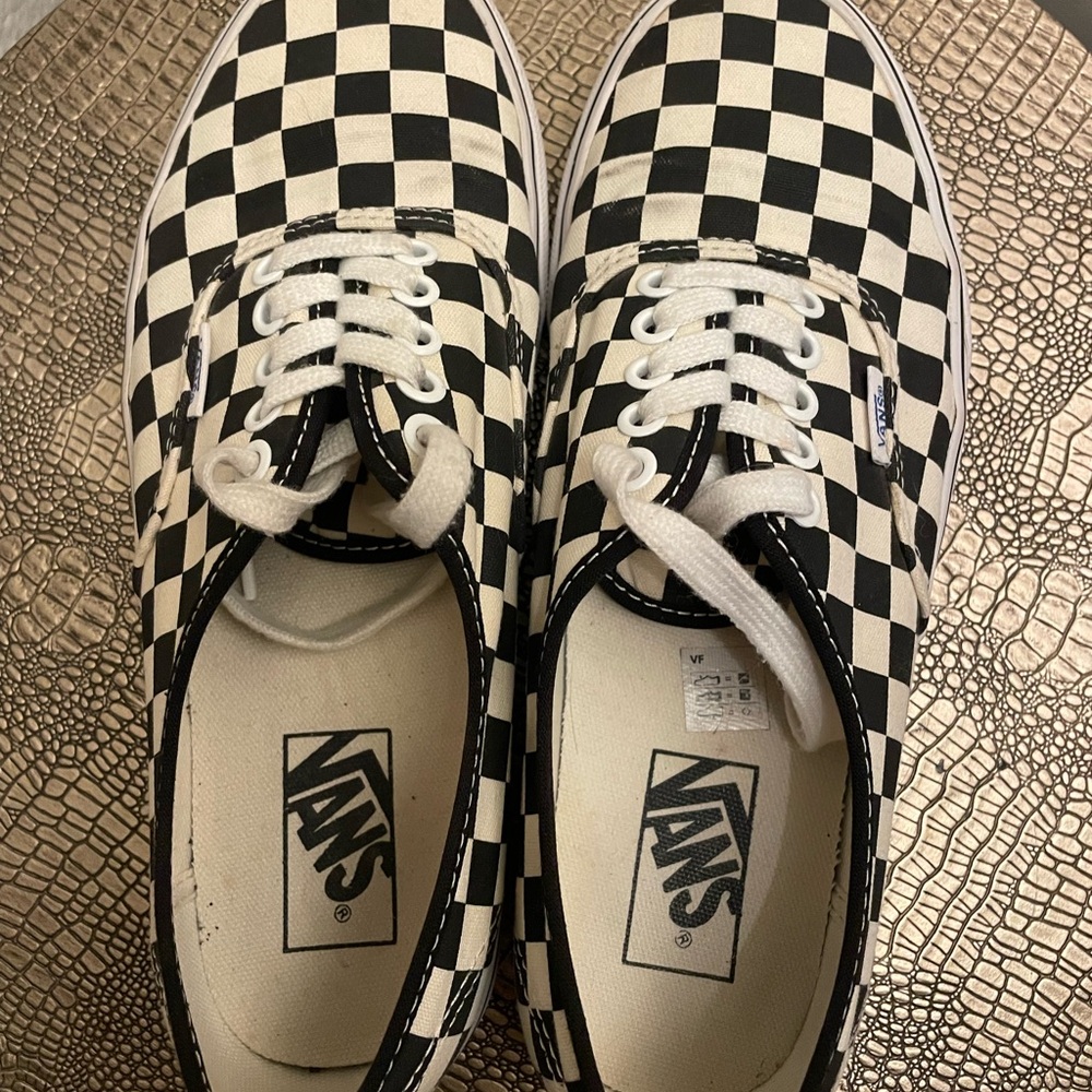 Vans Black & White Checkered Authentic Shoes